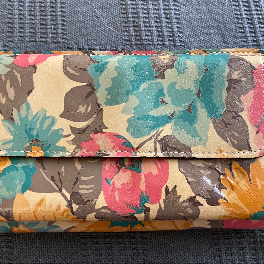 Patricia Nash Floral Wallet 4” x 8”.